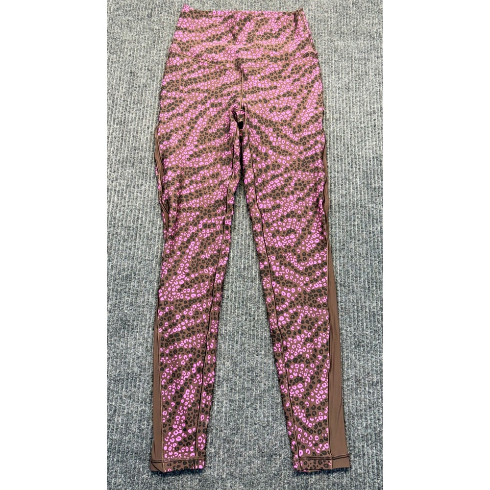 OFFLINE by Aerie Real Me High Rise 7/8 Leggings Pink Brown Leopard Small